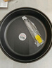 铁仕达（Telssida）双耳铸铁平底锅加厚生铁锅烙饼锅不粘无涂层煎锅水煎包锅老式饼铛 35cm(玻璃盖) 实拍图
