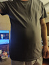 战浩【2件】冰丝莫代尔棉短袖t恤男夏季青年薄纯白色打底衫圆领半袖体 深灰色+黑色 3XL 建议【165-185斤】 实拍图