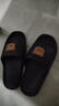 卡通黄小熊拖鞋2025夏季新款外穿软底EVA居家凉鞋一字拖 黑色小熊 44-45 实拍图