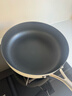 温仑山丝带炒锅不粘锅炒菜锅燃气灶电磁炉专用加深炒锅平底锅自由白30cm 实拍图