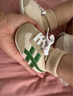 秋冬季婴儿棉软底学步鞋0-1岁3-6-12个月保暖男女宝宝袜子鞋袜子 绿色（春秋款） 单层 16 码9-12个月宝宝（内长13cm） 实拍图