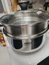 爱仕达（ASD）汤锅 304不锈钢小蒸锅 蒸煮一体汤锅 22CM燃气电磁炉通用奶锅B1-Z 实拍图