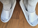 洁丽雅防臭拖鞋男士夏季2025新款居家室内浴室洗澡eva家用防滑凉拖鞋女 浅灰 【2.0升级款 | 材质提升 送品牌包装袋】 44-45 【适合43-44码】 实拍图