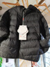 鸭鸭（YAYA）儿童轻薄羽绒服短款小童中大童连帽男女童2023秋冬洋气童装外套 黑色 120 实拍图
