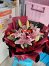 领香鲜花速递香槟玫瑰花束表白送女友老婆生日礼物全国同城配送 19朵红玫瑰百合混搭花束 实拍图