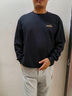 回力（Warrior）卫衣男士春秋季2025新款美式宽松大码无帽运动上衣圆领外套男款潮 实拍图