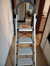 京东京造梯子家用梯折叠铝合金梯加厚人字梯登高梯安全梯银色4步A3-4 实拍图