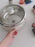 爱德4L~5L分体式家用电火锅304不锈钢内胆2-4-6人多功能电热锅电煮锅316不锈钢 白色316钢款5升 实拍图