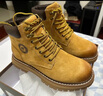骆驼（CAMEL）王俊凯同款马丁靴高帮户外工装大黄靴情侣 G15W136025 沙漠黄 43 实拍图