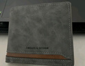 蔻一（Cnoles）男士短款多功能钱包皮钱夹卡包多卡位百搭零钱包礼盒装生日礼物送爸爸男朋友老公实用 梦幻灰 实拍图