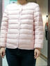 棉服女士内胆秋冬新款修身保暖圆领内穿小棉袄轻薄短款棉衣外套女 粉色 标准颜色 2XL 建议体重115-125斤 卡码拍大 实拍图