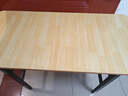 飞旺藤达折叠桌电脑桌家用简约学习书桌办公培训长条桌户外地摊桌子单双层 100*50*75CM【竹木纹】 实拍图