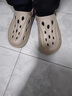 海澜之家HLA凉鞋男士户外洞洞鞋沙滩拖鞋HAALXM2DBK047 卡其色40/41(双码) 实拍图