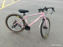 Jeep吉普公路自行车铝合金变速自行车男女公路车学生通勤车单车-RS770 RS770-弯把-木槿紫 S码（适合身高150-165CM） 24速-休闲运动（基础款） 实拍图