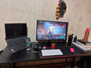 灏森梦电脑桌台式电竞游戏桌椅套装碳纤维纹理组合桌子家用办公学习书桌 【Max-配件款】碳纤维+黑架160CM 实拍图