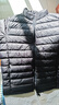京东京造【air+零压羽绒】轻薄羽绒服男外套冬立领白鸭绒 曜石黑L 实拍图