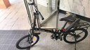 永久折叠自行车山地车成人女式便携双减震小型变速男学生成年大人单车 黑色 22寸 单速 辐条轮 实拍图