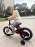 优贝（RoyalBaby）儿童自行车男女镁合金单车 月亮系列3-5岁 宇航员14寸 红色 实拍图
