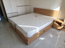 全友家居 北欧原木风板式床1.8x2米主卧室高箱储物收纳双人大床家具 实拍图