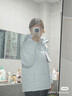波司登（BOSIDENG）25年新款羽绒服90绒女短款连帽保暖防风修身加厚外套B250245112XS 净水蓝|5981-欧若风 L 170/92A 体重约140-150斤 实拍图