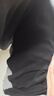 京东京造【液氨抗皱】t恤男长袖男士t恤纯棉白小T苏超衣服 黑色 S 实拍图