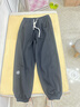 雅鹿裤子男春秋季薄款港风修身男士宽松束脚运动长裤大码工装休闲裤男 黑色【春秋款】 常规 XL 【建议体重120-140斤】 实拍图