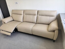 左右沙发简约客厅零靠墙电动功能皮艺沙发DZY6013三右 象牙白 实拍图