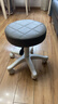 美容院凳子滑轮旋转升降圆凳化妆梳妆凳美发美甲理发椅吧凳大工椅 高级灰【33cm座面-沙发坐感】 实拍图