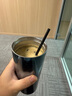 麦卡伦纯钛保温杯咖啡吸管杯子高颜值水杯生节日礼物送对象（特价款） 钻石蓝550ml 实拍图