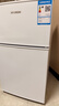 HYUNDAI（韩国现代） 小冰箱 冰箱小型双开门 迷你双门家用宿舍租房冷藏冷冻电冰箱节能省电 68L白【一级能效+租房必备】 实拍图