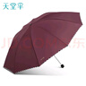 天堂伞超大加大号雨伞十骨男女士黑胶防晒太阳伞遮阳伞晴雨伞广告伞定制 【10骨双人大伞】红色 实拍图