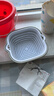 箱居洗菜盆沥水篮多功能洗水果盆客厅家用厨房洗水果篮子淘菜淘米篮子 灰白色-六件套【加厚升级】 实拍图