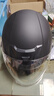 凤凰新国标A类3C认证电动车摩托车头盔双镜片防雾防风保暖哑黑 男女四季通用电瓶车3/4半盔冬季安全帽 实拍图
