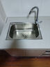 高冈水槽304加厚不锈钢洗菜盆大单槽洗碗厨房水池家用淘菜洗菜盆菜池 单槽53X38+下水配件 实拍图