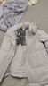 鸭鸭（YAYA）羽绒服女2025最新款冬季小个子显瘦蓄热加厚保暖云感泡芙韩版外套 浅灰色 M (建议110-125斤) 实拍图