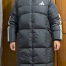 阿迪达斯adidas 男服 保暖长款冬装三条纹休闲连帽羽绒服 JG3840 L 实拍图