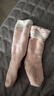 全棉时代婴儿袜子新生宝宝婴幼儿袜子纯棉长筒袜过膝袜12cm-14cm 实拍图