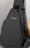 花花公子（PLAYBOY）单肩斜挎包男士包大容量多功能胸包休闲背包便携旅游手机包黑色 实拍图