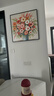 墨派（Mopai）餐厅装饰画手绘油画美式花卉高端客厅肌理挂画正方形壁画免打孔 锦上添花 60*60cm手绘油画 实拍图