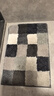富居簇绒高定纱拼色地垫 浴室门口加厚吸水防滑 40*60cm棕灰方格 实拍图
