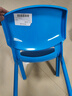 华恺之星 塑料凳 家用小板凳换鞋凳子 宝宝餐椅学习椅靠背椅子 HK5601浅蓝 实拍图