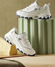 斯凯奇（Skechers）女鞋秋冬小白熊休闲鞋子厚底增高百搭运动软底老爹鞋99999863 白色/海军蓝色/WNV 36 实拍图