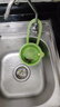 可挂式水槽沥水篮家用厨房水槽分离食物残渣过滤篮水果清洗滤水篮 绿色【一按即倒/不脏手】 实拍图