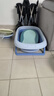 英氏（YEEHOO）婴儿洗澡躺托宝宝浴盆网兜垫托支架浴架浴网洗澡神器浴床 湖蓝色 实拍图
