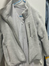 优衣库童装男童女童摇粒绒拉链茄克长袖外套夹克秋冬新款478141 02 浅灰色 110 实拍图