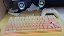 狼蛛（AULA）F87ProV2客制化无线机械键盘电竞游戏专用  蓝牙/2.4G/有线三模连接全键热插拔gasket结构办公键盘 F87ProV2大宗师版【海棠轴】粉色渐变侧刻 实拍图