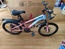 凤凰山地自行车男女变速山地车碟刹青少年儿童自行车学生单车 星际 蓝粉【单速+辐条轮】 20寸【适合125-160cm】 实拍图