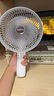 多功能夹子风扇台式挂壁手持小风扇多功能宿舍床上家用风扇usb可充电静音小型办公室桌面桌上夹扇 USB充电款 实拍图
