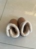 B.Duck小黄鸭童鞋儿童棉靴冬季男女童宝宝加绒保暖毛绒短靴6804棕米25 实拍图