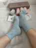 美标（MEIBIAO）100%纯棉袜子女秋冬10A抗菌防臭抗起球防螨无勒痕厚款真新疆棉袜 实拍图